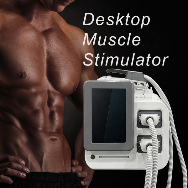 2 poignées Emslim Neo Rf Muscle Body Sculpting Lire pour expédier Stimulation musculaire Ems raffermissement de la peau Élimination des graisses Machine HI-EMT Électromagnétique à haute intensité