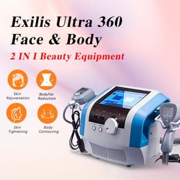 2 handgrepen EXILI Ultra 360 Body Slimming RF Ultrasone Face Tifting Anti Wrinkle Machine Spa