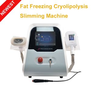 2 Handgrepen Freeze Fat Cryolipolysis Fat Bevriezing Cryo Shape Cool Body Sculpting vacuüm lichaam vorm machine met 360 graden dubbele kin handvat