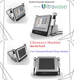 Machine à ondes de choc à ultrasons à 2 poignées Entorses et foulures chroniques Équipement de physiothérapie Réduction de la douleur corporelle Gadgets de santé Instruments médicaux à ultrasons