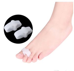 2 Hole Feet Foot Care Gel Toe Straighteners Separator Hallux Valgus Bunion Corrector Pain Relief SL18