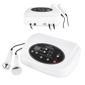 2 in 1 1Mhz 3Mhz Lage Frequentie Ultrasone machine Ultrasound skin Spot remover Verwijdering Gezicht spa apparaat Massage instrument