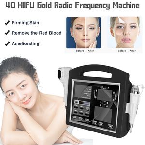 2 en 1 RF Fractional Microneedle 4D Skin Lifting HIFU Face Facial Tightening and Body Sliming Machine