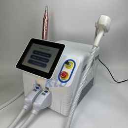 2 en 1 810nm Diode Laser Hair Remover Tattoo Removal 532/755/1064nm Pigment Spots Removal Pores Nettoyage Beauty Laser Device