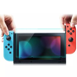 2 in 1 9H 2.5D Gebogen beschermende schermfilm geharde glazen beschermer voor Nintendo Switch Game Console