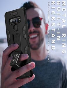 2 en 1 pare-chocs Rugged Armor Magnetic Case pour LG Stylo 6 Type d'entreprise Paignement de doigt d'amortisseur Peroureuse Hybride Hybride Couverture ETUI6457315