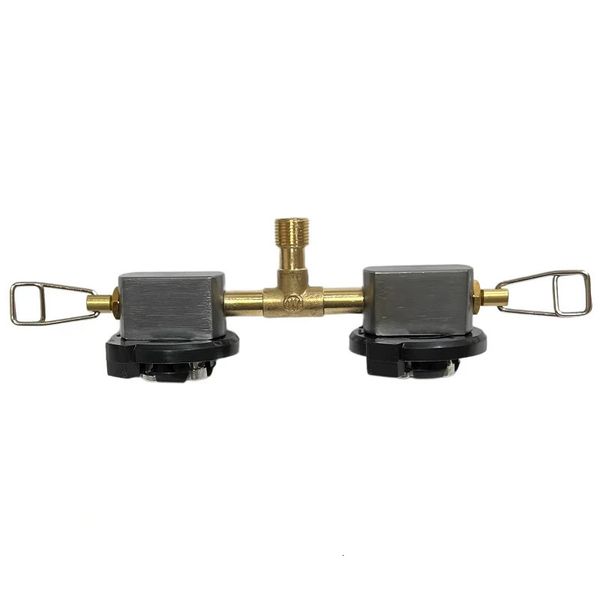 Adaptateur Butane 2 en 1, Conversion de cuisinière à gaz d'extérieur, bouteille de convertisseur de cylindre de Camping pour randonnée 240126