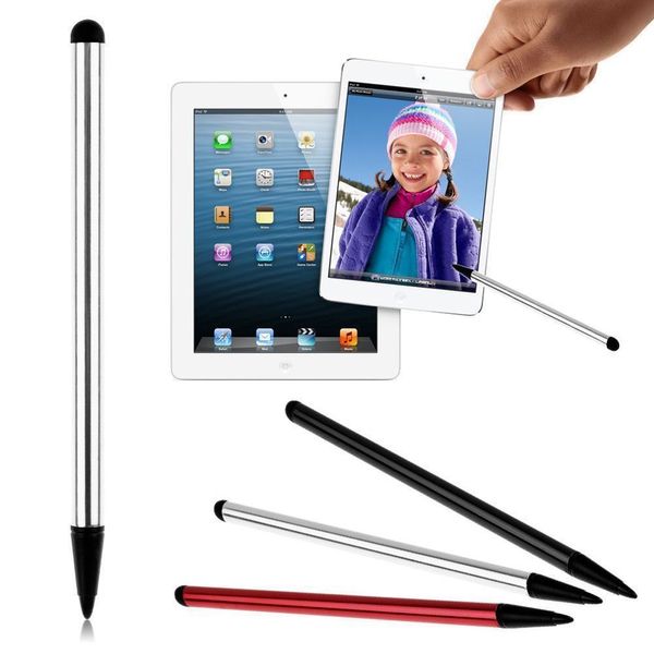 2 en 1 capacitif résistif stylo écran tactile stylet crayon pour tablette iPad téléphone portable Samsung PC livraison gratuite de haute qualité