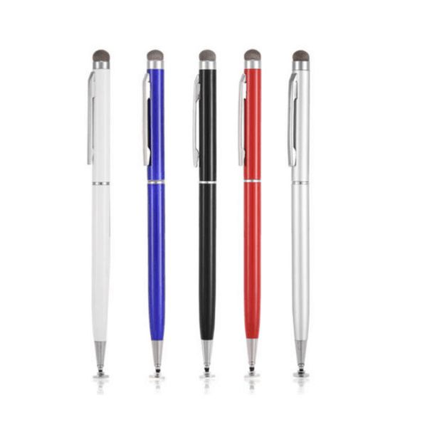 Lápiz capacitivo Universal 2 en 1 para tableta, lápiz capacitivo para dibujo y escritura, para teléfono móvil, portátil, Lápiz de pantalla táctil