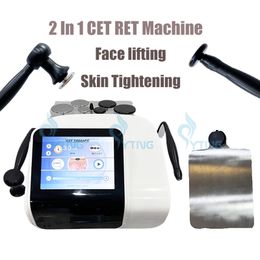 2 en 1 CET RET RF terapia eliminación de arrugas estiramiento de la piel tratamiento del dolor levantamiento de la piel eliminación de celulitis máquina de adelgazamiento corporal