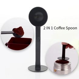 2 op 1 Koffiepoeder Tamping Schep 10G Standaard MESING LEPPAN PLAST -PLASTIC MEETING BONE MAKER Grinder Accessory 240422