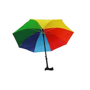 Parapluie à béquille 2 en 1, bâton de marche, d'escalade, de randonnée, avec longue poignée, coupe-vent, Anti-UV, pour l'extérieur, contre la pluie