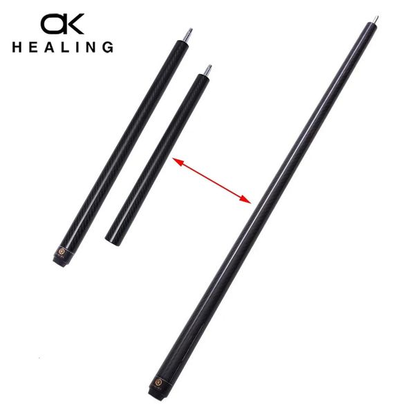 2 en 1 Cue Butt Pool Games BreakJump Cues Sticks Fibra de carbono Uniloc Joint Billar Kit Tecnología negra 240315