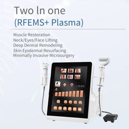 2 in 1 desktop RFEMS Plasma schoonheidsmachine RF EMS Plamsa