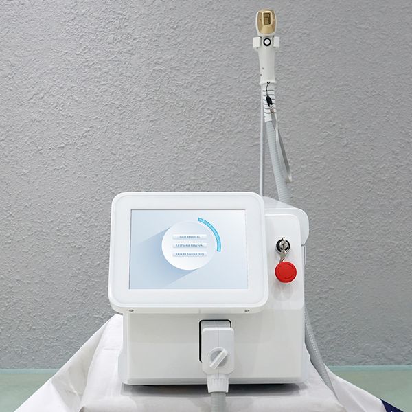 Machine d'épilation au laser à diode 2 en 1 avec système de refroidissement ipl avec tête de rajeunissement de la peau