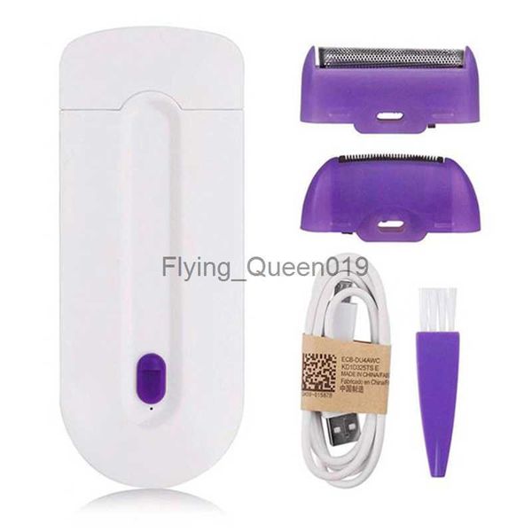 Depiladora eléctrica 2 en 1, depiladora recargable para mujeres, dispositivo de depilación sin dolor, Sensor instantáneo, herramientas de afeitadora ligera, Dropshipping HKD230825