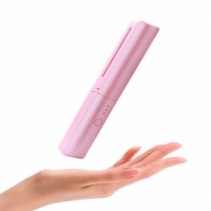 2 In 1 Elektrische Hot Verwarming Kam Stijltang Curler Usb Opladen Haar Ir Rechttrekken Borstel Haar Styling Tool Make X3Wt #