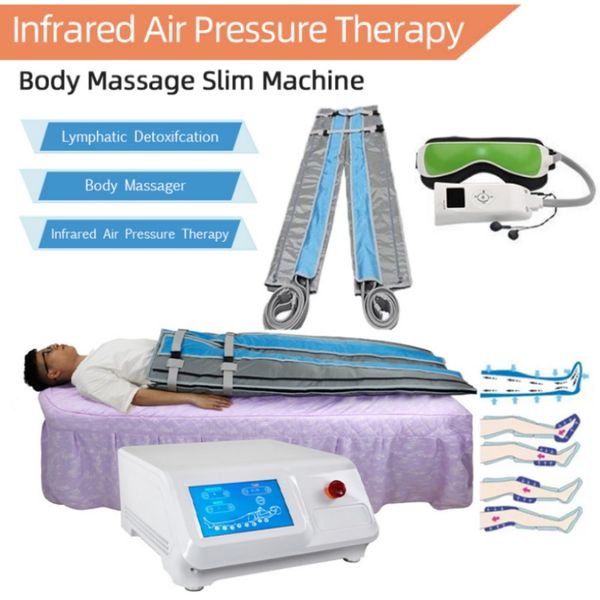 Pressothérapie infrarouge lointain 2 en 1, Machine amincissante, Drainage lymphatique, détox, pression d'air, massage complet du corps, costume mince, Machine de thérapie physique556