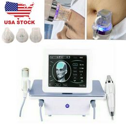 2 en 1 Fractional RF Microneedle Anti-aging Machine Avec Cold Hammer Shrink Pores Traitement de l'acné Vergetures Enlèvement Micro-aiguille Facial Lifting Beauty Device