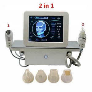 Machine à micro-aiguilles RF fractionnée 2 en 1 Microneedling à radiofréquence avec marteau frais Lifting du visage Rides Vergetures Remover CE