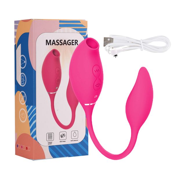 2 en 1 G-Spot Clitoridien Sucer Vibrateur 5 Aspiration 10 Vibration Clitoris Stimulateur Mamelons Clitoris Sucker Sex Toys Pour Femmes