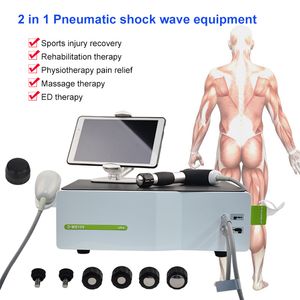 2 en 1 Articles de massage Gainswave Machine de thérapie par ondes de choc pneumatique électromagnétique portable Physiothérapie Thérapie ED