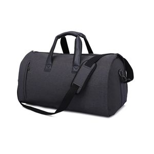 Bolsa de viaje 2 en 1 para ropa con compartimento para zapatos, traje convertible, bolsa de viaje, bolsa de transporte con correa para el hombro para equipaje t0 240109