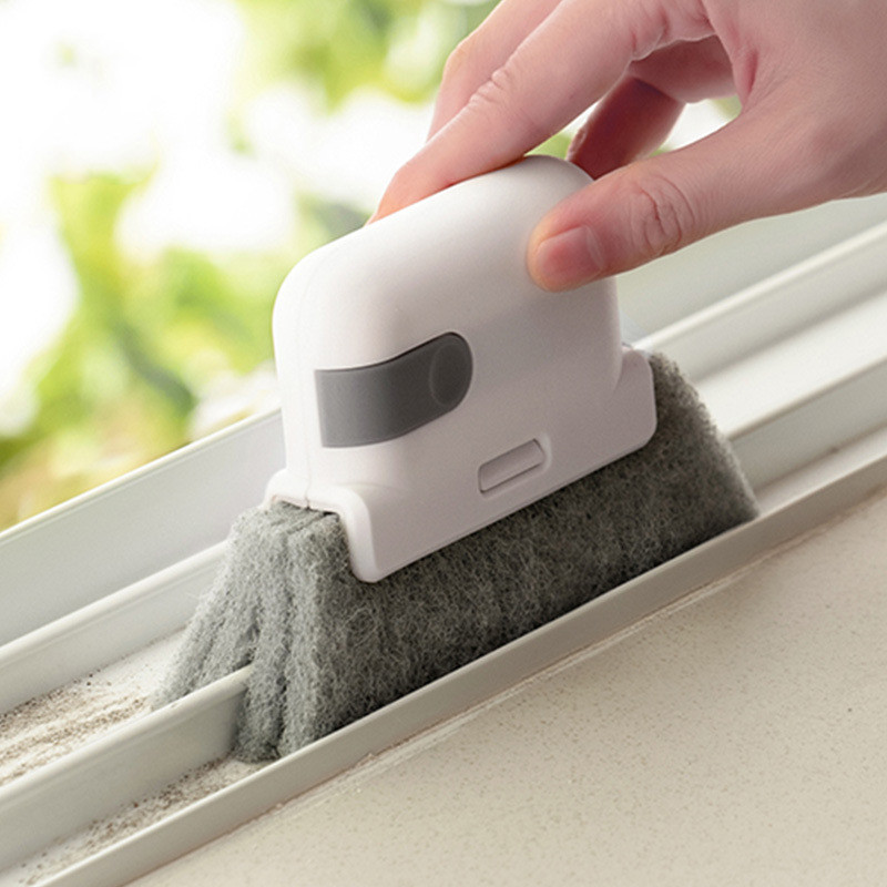 2-in-1 groove cleaning tool window frame door groove cleaning brush sliding door track handheld gap cleaner