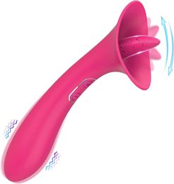 2 in 1 vibrateur GSPOT jouet sexuel pour les femmes avec des mamelons de léchage de langue clitoris stimulteur puissant vibration adulte 240403
