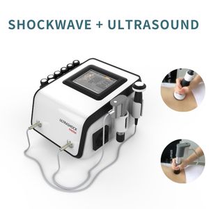 2 en 1 Gadgets de salud Altrashock Ultrasonido Onda de choque física Dolor de espalda Aliviar Balística neumática Terapia de ondas de choque Máquina Dos manijas pueden funcionar al mismo tiempo