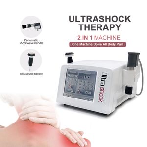 2 en 1 Gadgets de santé Traitement par ondes de choc par ultrasons Équipement de thérapie par ondes de choc physiques pour le soulagement des douleurs musculaires Machine d'élimination des graisses de massage