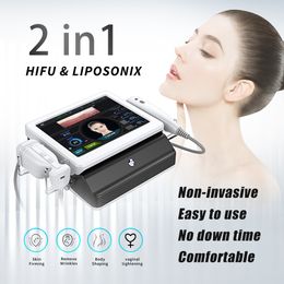 Máquina Hifu 6D Hifu 2 en 1, máquina de estiramiento Facial 6D Hfiu, máquina de belleza para reducir la grasa liposónica 6D, estiramiento de la piel