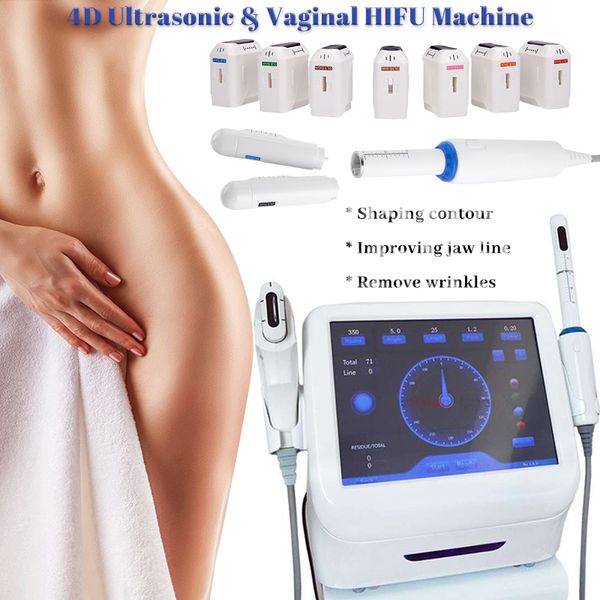 2 en 1 Hifu amincissant la machine de beauté de thérapie de retrait de ride d'anti-vieillissement de serrage vaginal pour le salon et l'usage à la maison