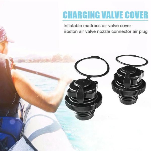 2 en 1 Barco inflable Válvula de aire Adaptadores de bomba de tornillo para barcos de pesca Remo de reemplazo de aire de reemplazo de aire E0Y4 V9F1