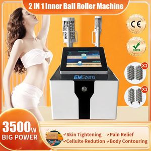 Rouleau à billes intérieur 2 en 1, Machine amincissante Ems, rouleau RF ultrasonique, soulagement de la douleur, corps brûlant les graisses, Machine de réduction de la Cellulite