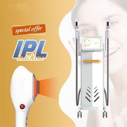 Machine d'épilation laser IPL 2 en 1, équipement de beauté opt elight, 2 poignées