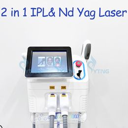 2 In 1 laser ontharing IPL APL Acne behandeling huid Verjonging Nd Yag Lazer Tattoo Removal Machine