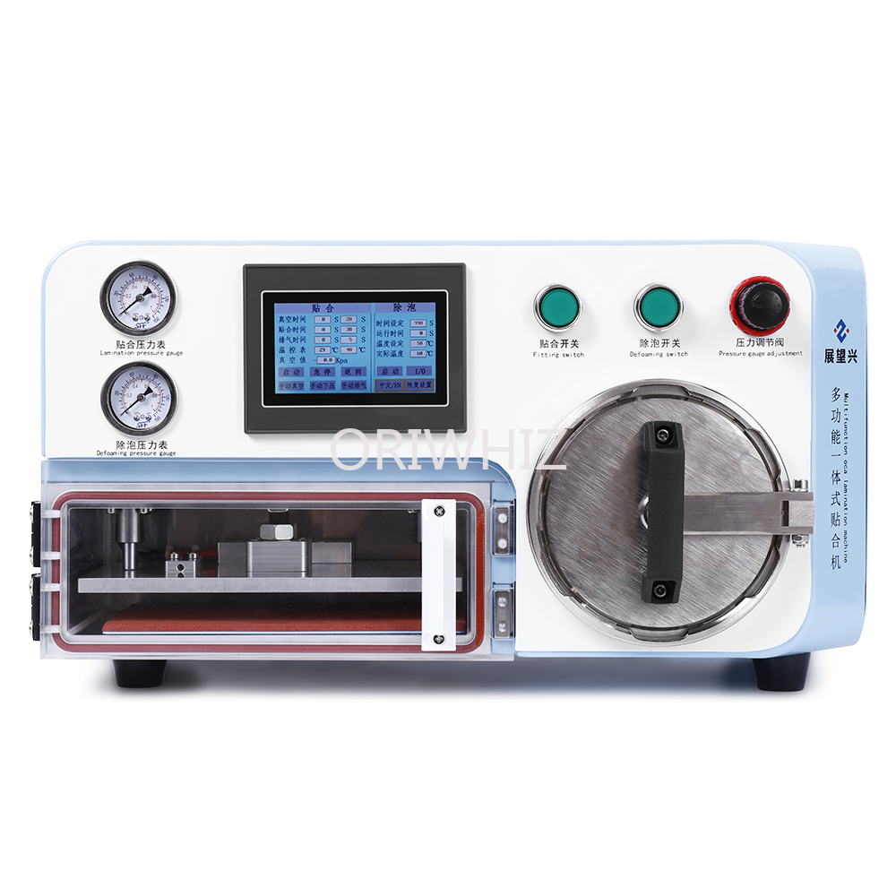 For Straight Flat Display Screen Use 2 in 1 lcd laminating machine vacuum oca laminator with air bubble removing mobile phone repair 220V