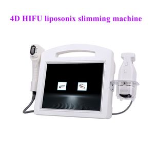 2 In 1 Liposonix 3D 4D HIFU Face Lift Rimpel verwijderingsapparatuur Liposonic Los gewicht Lichaam afslankelen met 10 cartridges