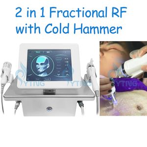 2 in 1 Microneedle RF Machine Cold Hammer Microneedling Face Lifting Anti Rimpel Acne Littekenverwijdering