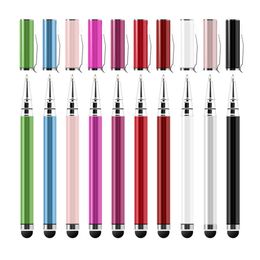 2 in 1 multi-functie capacitieve touch scenn stylus pen + balpennen voor smart cellphone tablet