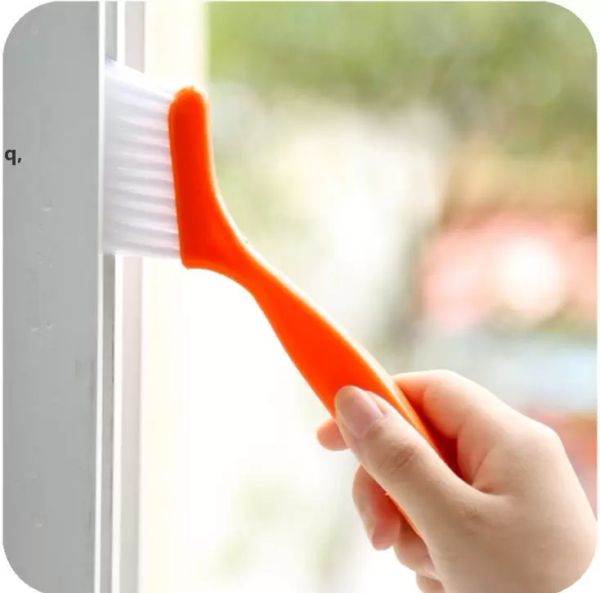 Cepillo de limpieza de ranuras de ventana multiusos 2 en 1, Nook Cranny, teclado para el hogar, cepillos plegables de cocina para el hogar, herramienta de limpieza