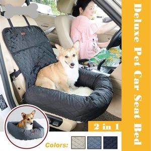 2 in 1 Pet Dog Carrier Opvouwbare autostoel Pad Safe Carry House Puppy Bag for Car Travel247J