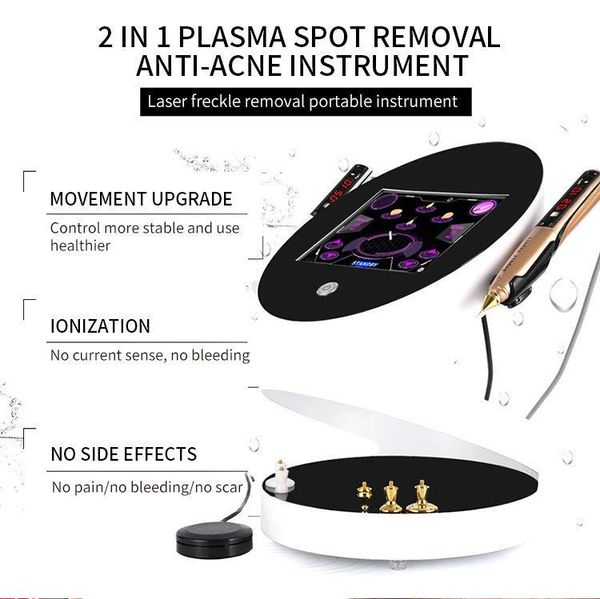 2 en 1 Plasma Ozone Machine Beauté Flash Plasma Stylo Eye Lift Plasmage Acné Taches Enlèvement stylo plasma