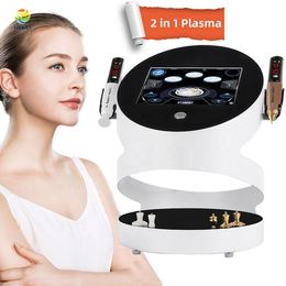 2 in 1 plasma pen huid strakker rimpelverwijdering koude hoge frequentie ozon plasmadouche voor sproet acne -behandeling