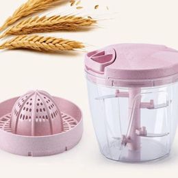 2 en 1 portátil 5 cuchillas Manual Molería FRUTA FRUSA Vegetal Freedder Food Chopper Mister Mister Manual Manual