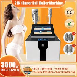 2 IN 1 Beroep Gebruik Vet verliezen Spieropbouwmachine Lichaamsvorm beeldhouwen RF-roller draait 360 graden Body Slimming Machine Spieropbouw Body Contouring Machine