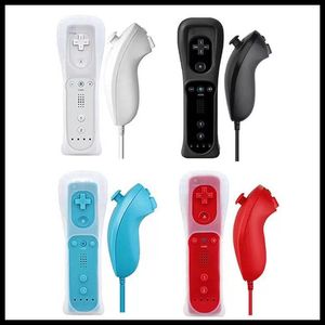 2-in-1 Retail Built Motion Plus-afstandsbediening en Nunchuck-controller voor Wii-spellen 100% compatibel