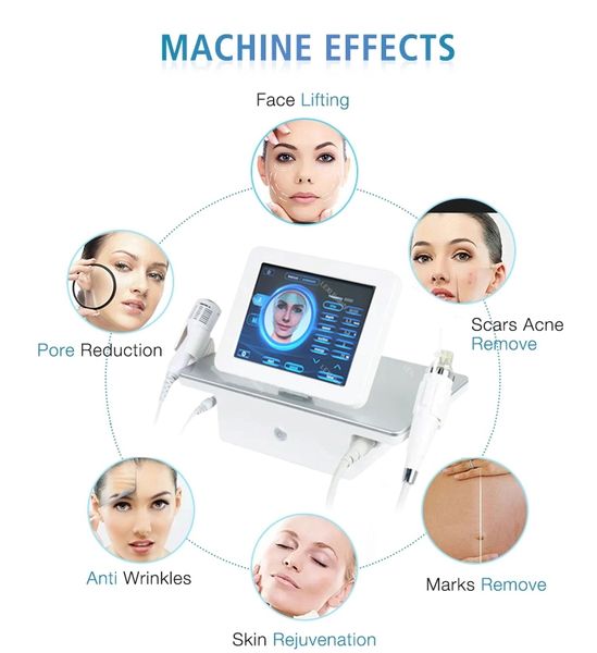 Machine de réparation et de croissance de la peau, microneedling RF 2 en 1, pour éliminer l'acné et les rides, soulever et soigner