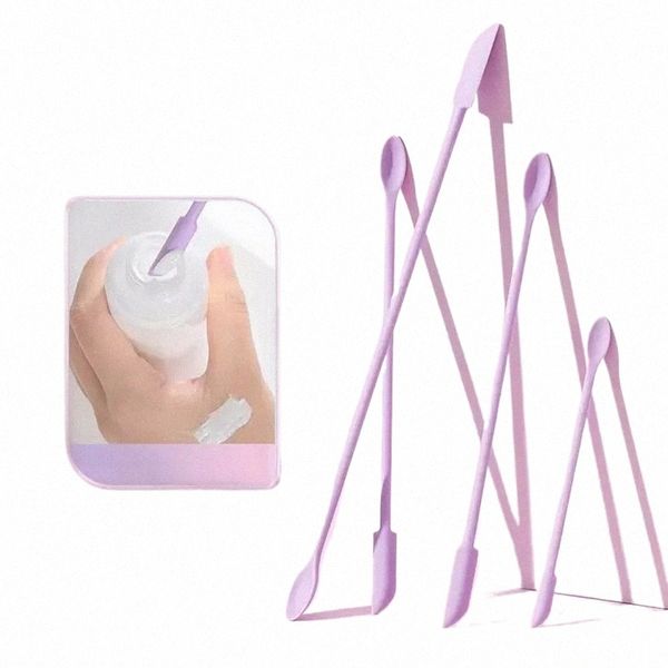 2 en 1 Silice Scoop Scraper Set Cosmétique Liquide Fondati Crème Pour Le Visage Spo Scra Visage Outils De Soins De La Peau En Gros 52bk #